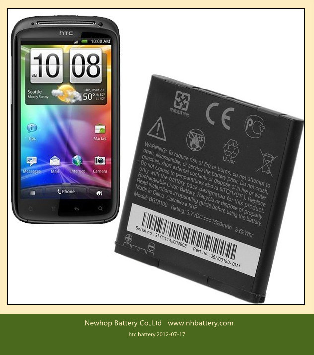replacement battery for HTC smart phones